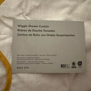 West elm shower curtain